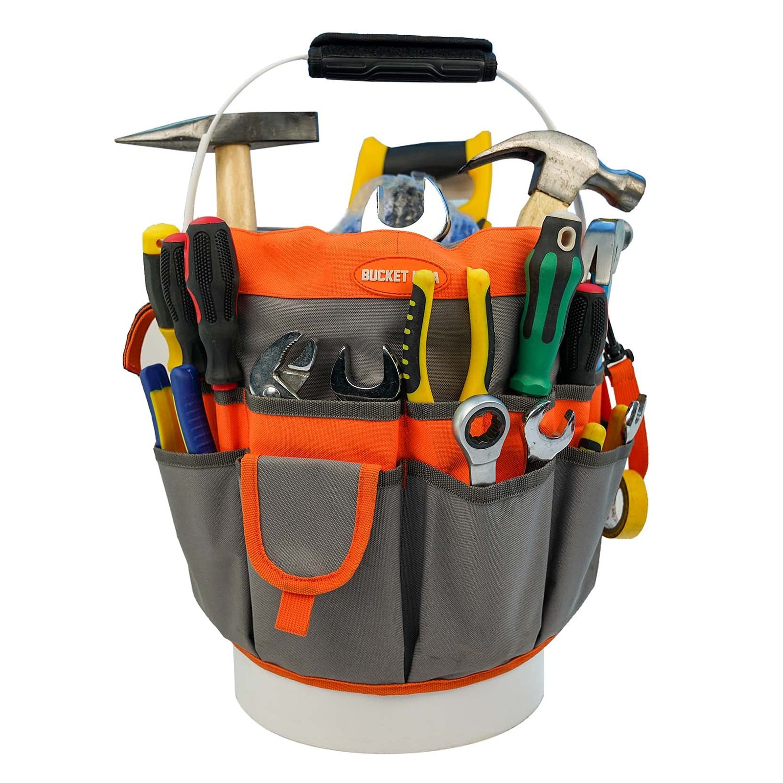Bucket Idea Bucket Tool Organizer With 35 Pockets Fits to 3.5-5 Gallon Bucket…
