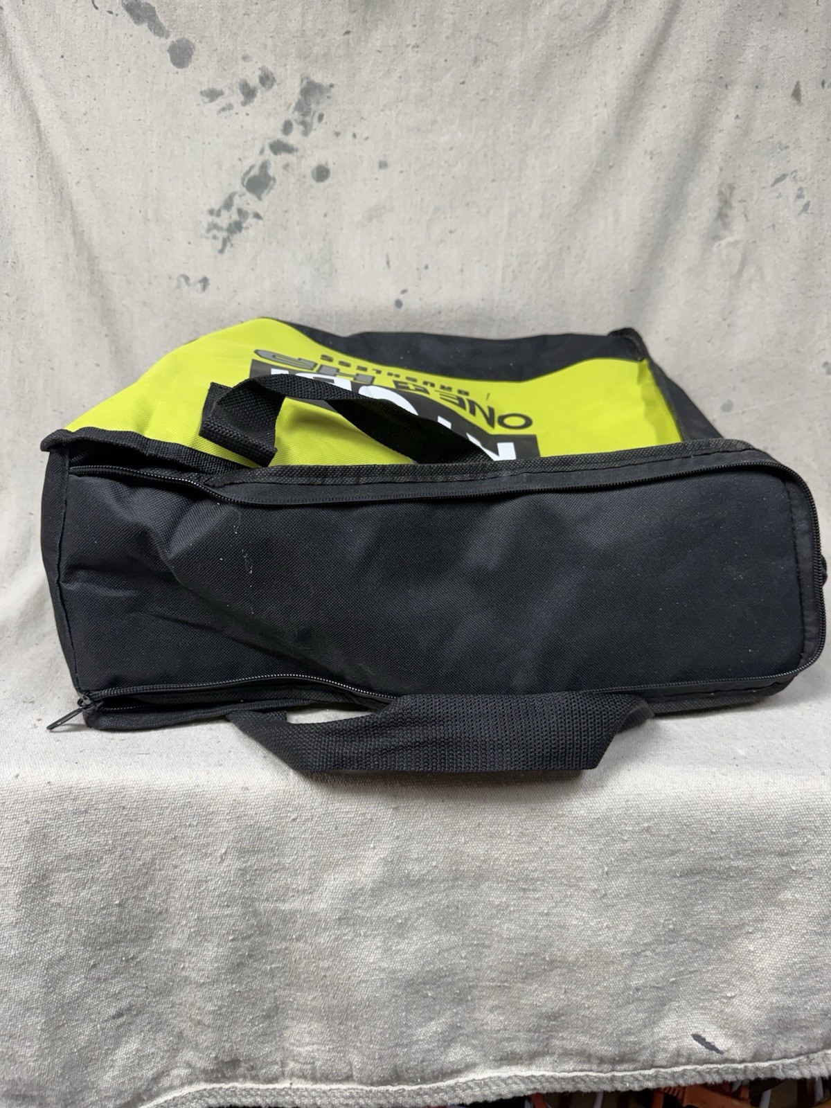 Ryobi ONE+ HP Brushless Tool Bag Tote Green/Black Fabric Zipper Handle