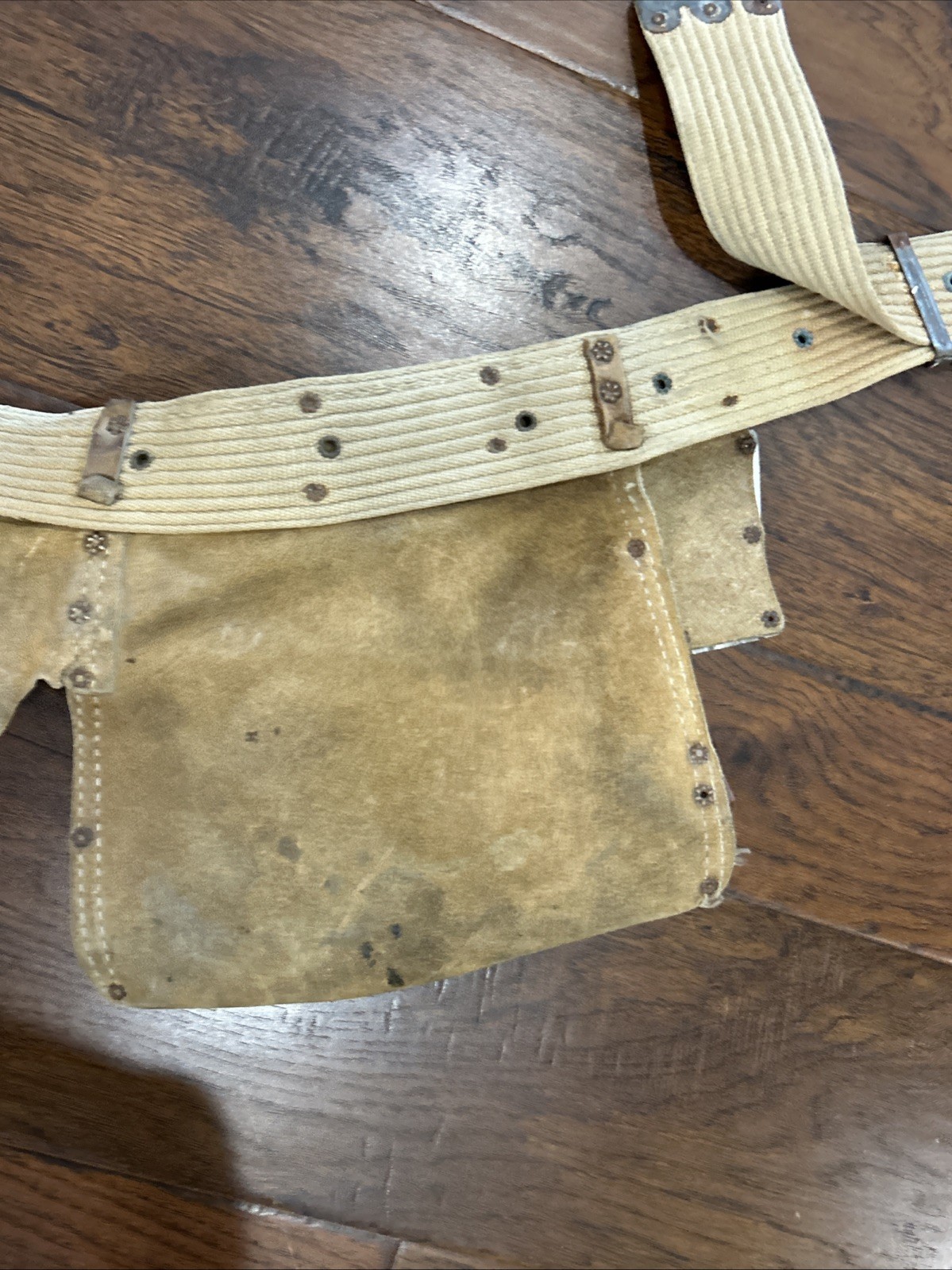 Vintage Sears Craftsman Carpenter Tool Belt Apron 45147 Heavy Top Grain Cowhide