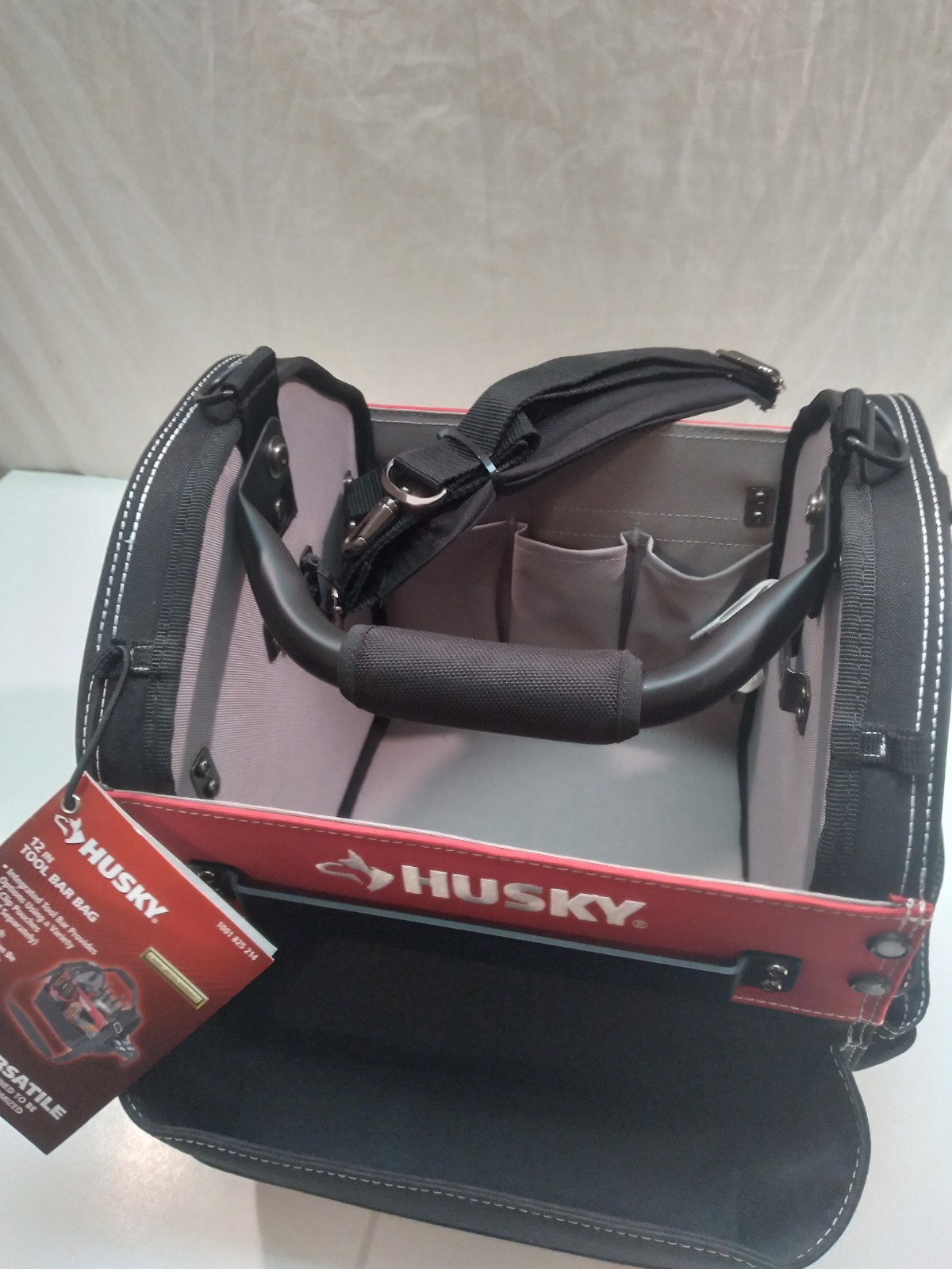 New Husky 12″ Tool Bag Electrician TOTE All Purpose Tote Cleaning Supply Holder