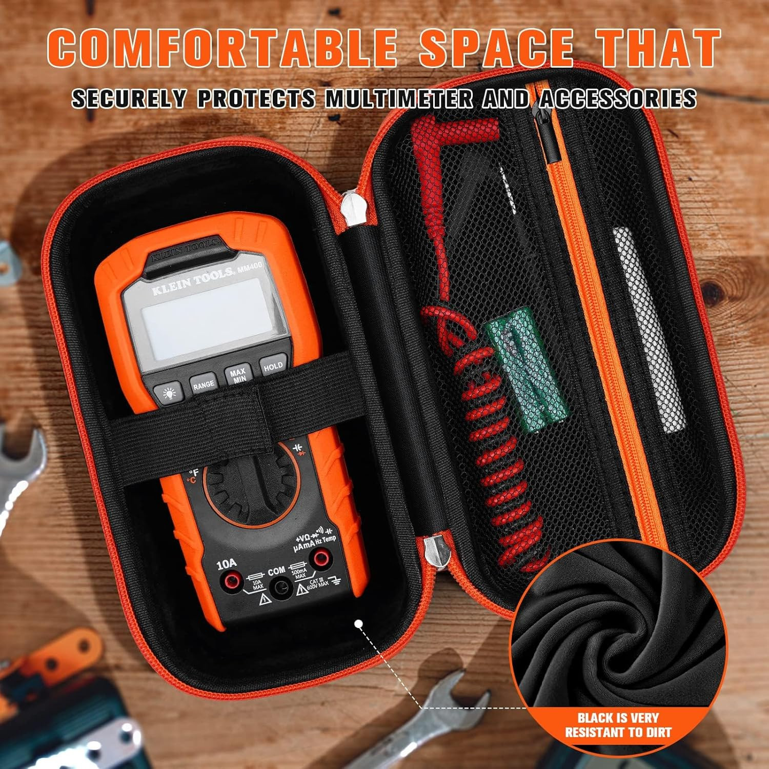 Hard Caser Bundle with Magnetic Hanger Strap Replacement for Klein Tools MM400/