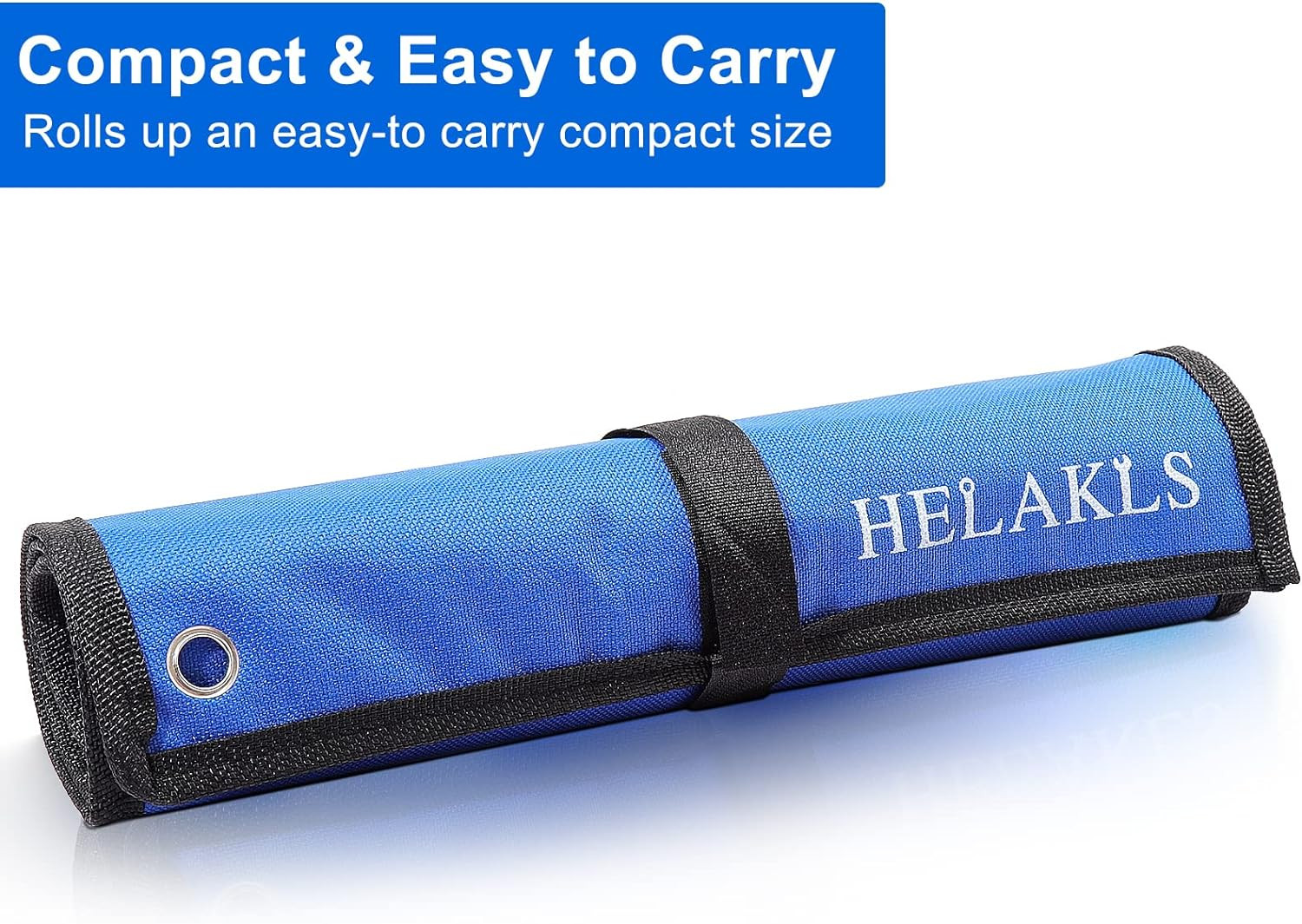 2 Pieces(10 Pockets SAE+ 10 Pockets Metric) Wrench Tool Roll up Pouch Utility…