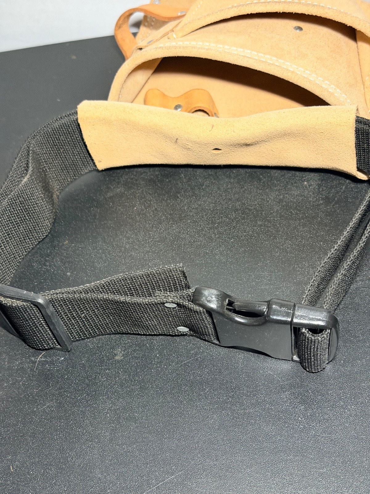 CLC Work Gear PK489X Soft Leather Pouch Tool Belt Tool Bag 7 slots Pre Owned