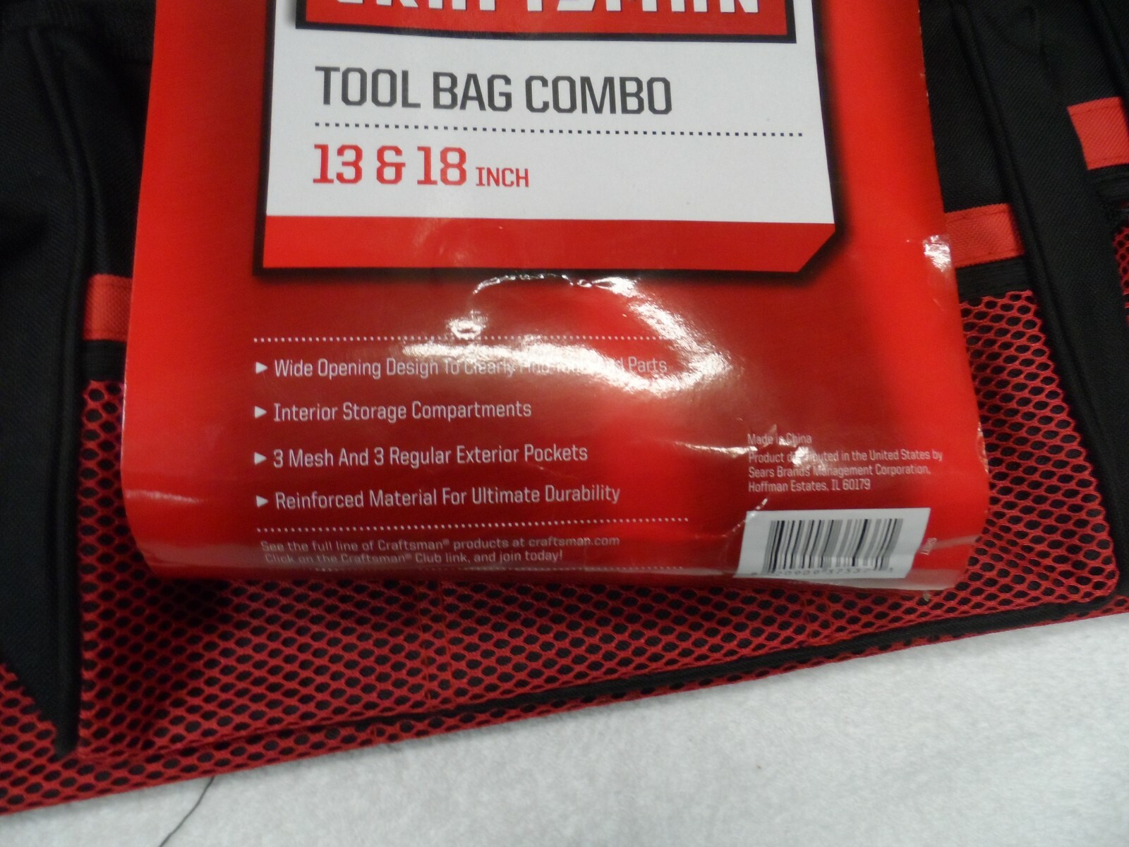 Craftsman 13″ and 18″ Tool Bag Combo Lot (3 total bags) – Part # 37537