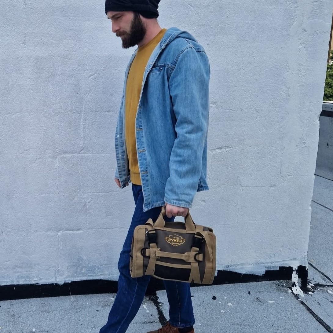 Portable Roll Tool Bag – Detachable Pouches – Gifts for Dad