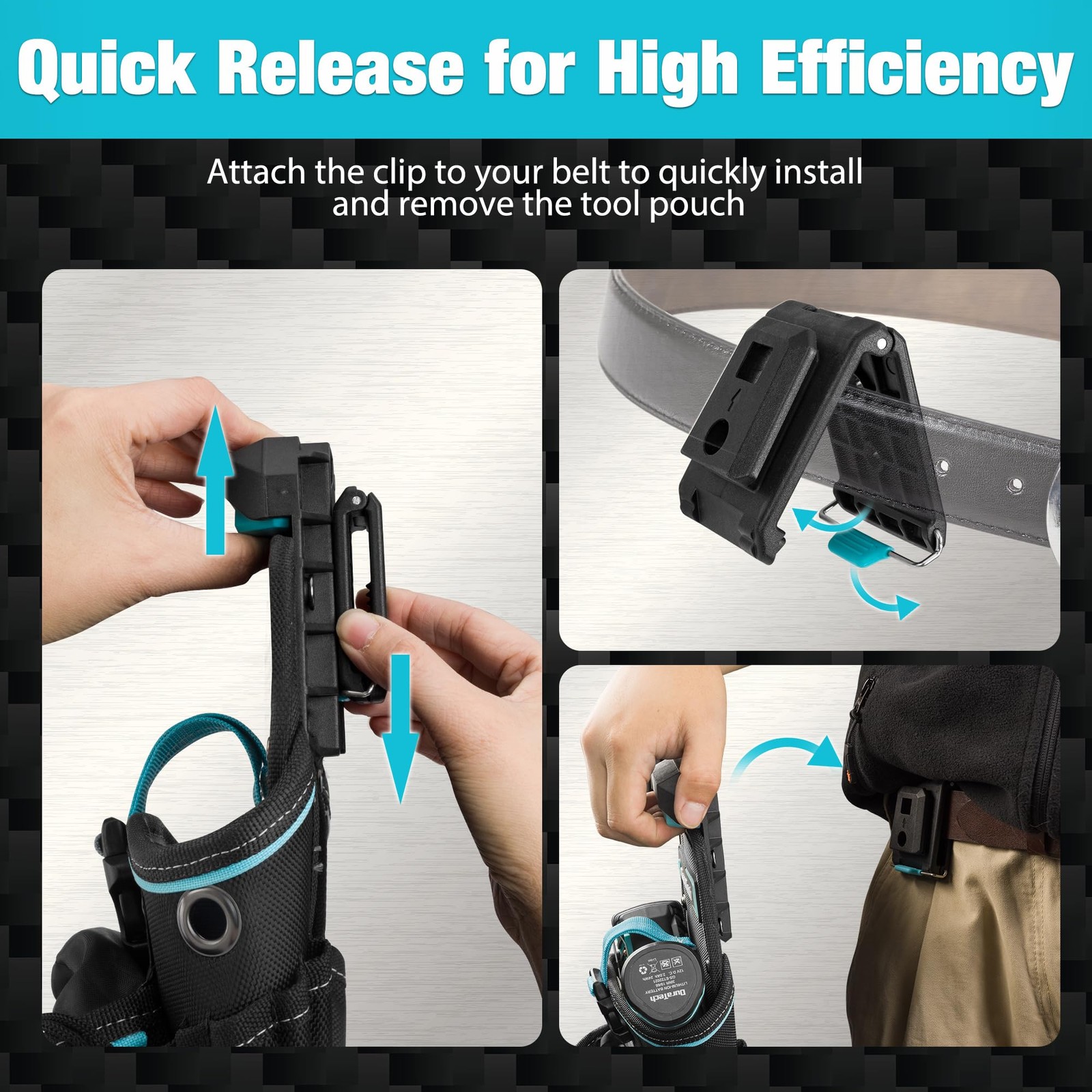 Drill Holster with Quick Release Buckle, Heavy Duty Impact Driver Holster, Drill