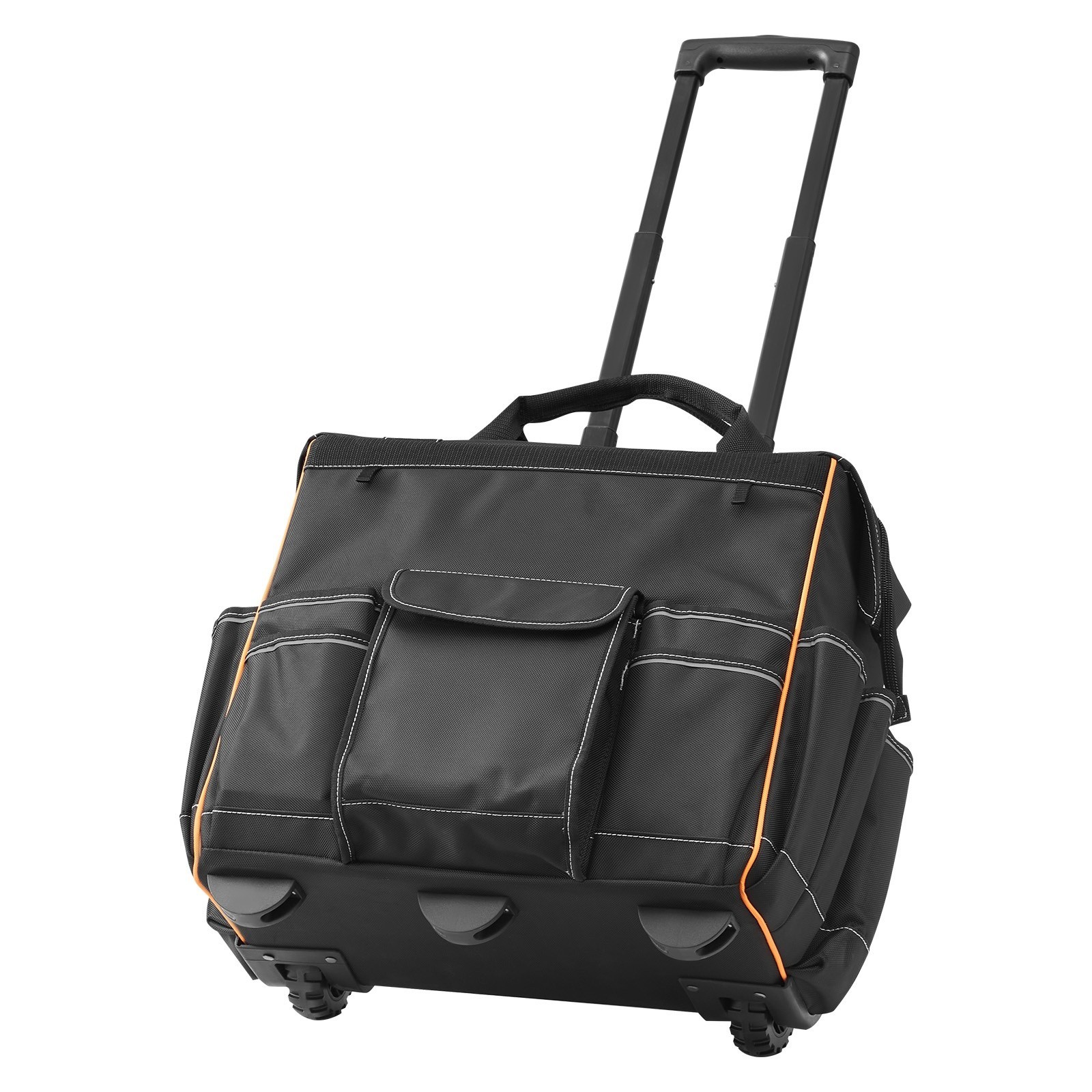 Rolling Tool Bag w/ Wheels, 110 lbs Capacity, 25 Pockets Durable Tool Organizer