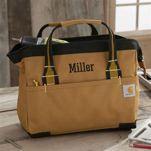 Carhartt ® Foundry Series Embroidered Tool Tote, Dimensions : 10.5″H x 14″W x 9″