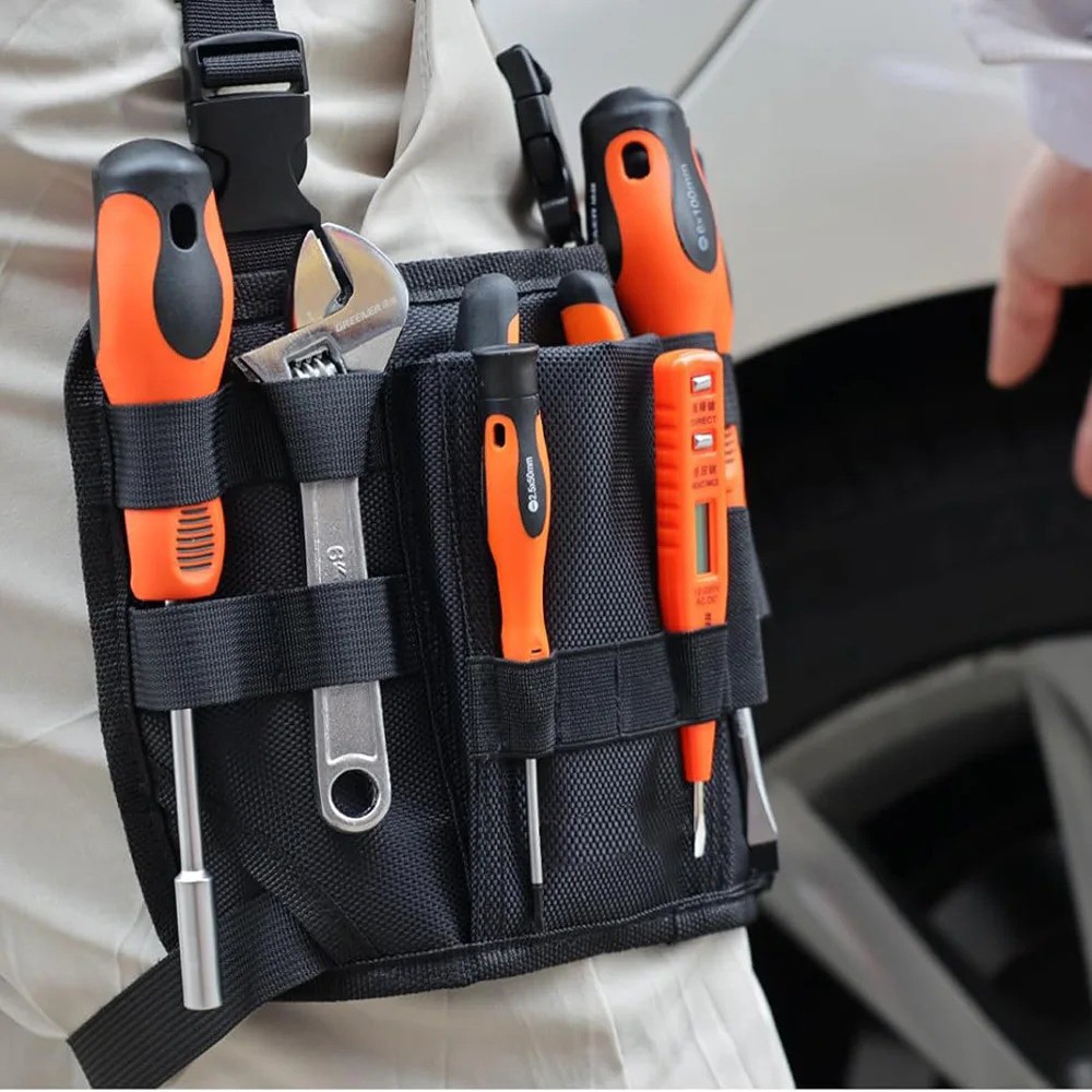 Oxford Cloth Tool Waist Bag Tool Pouch fits Electrician and Handyman Repair Work