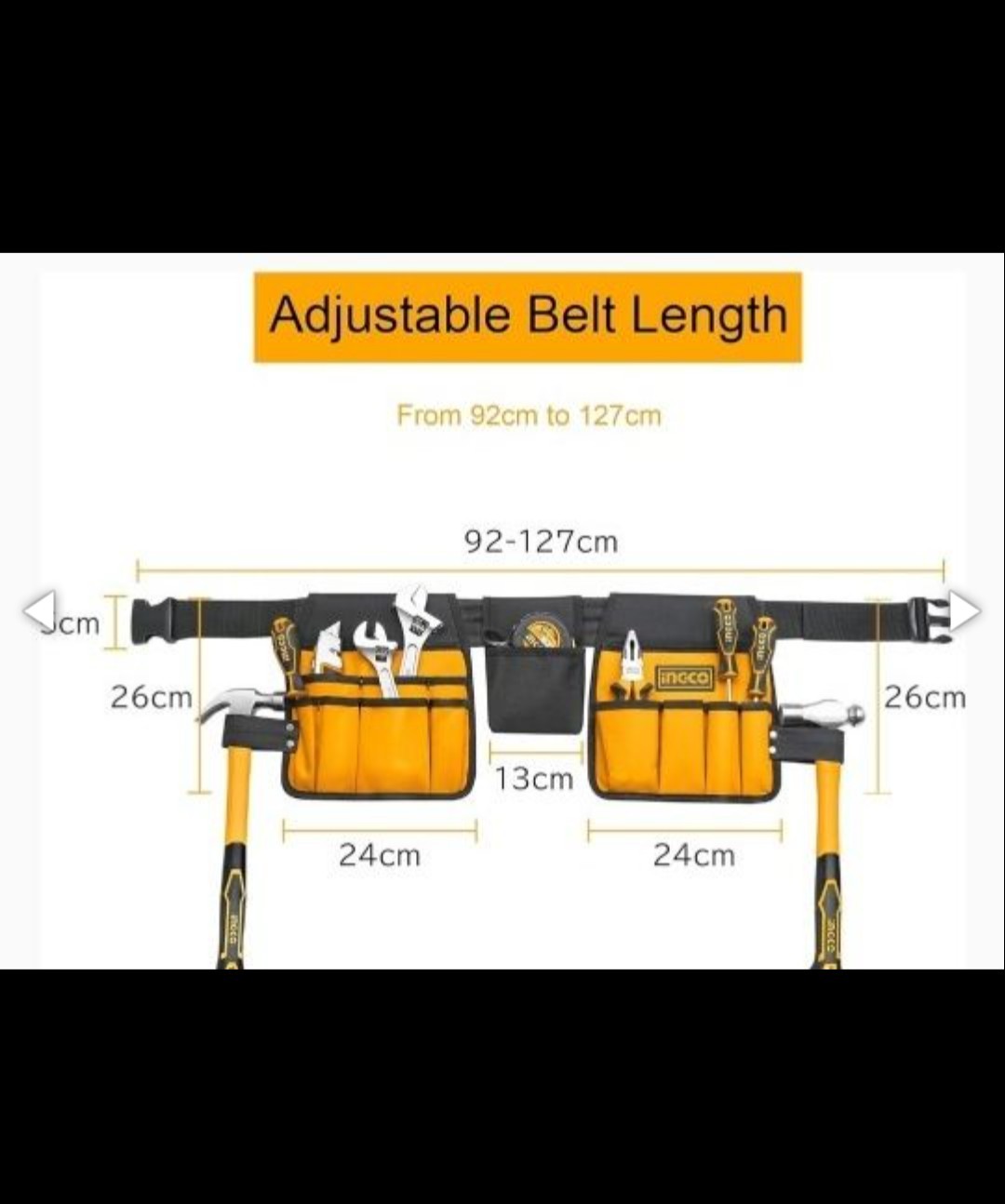 14 Pocket 600D Polyester Multi-Purpose HeavyDuty Construction ToolBelt