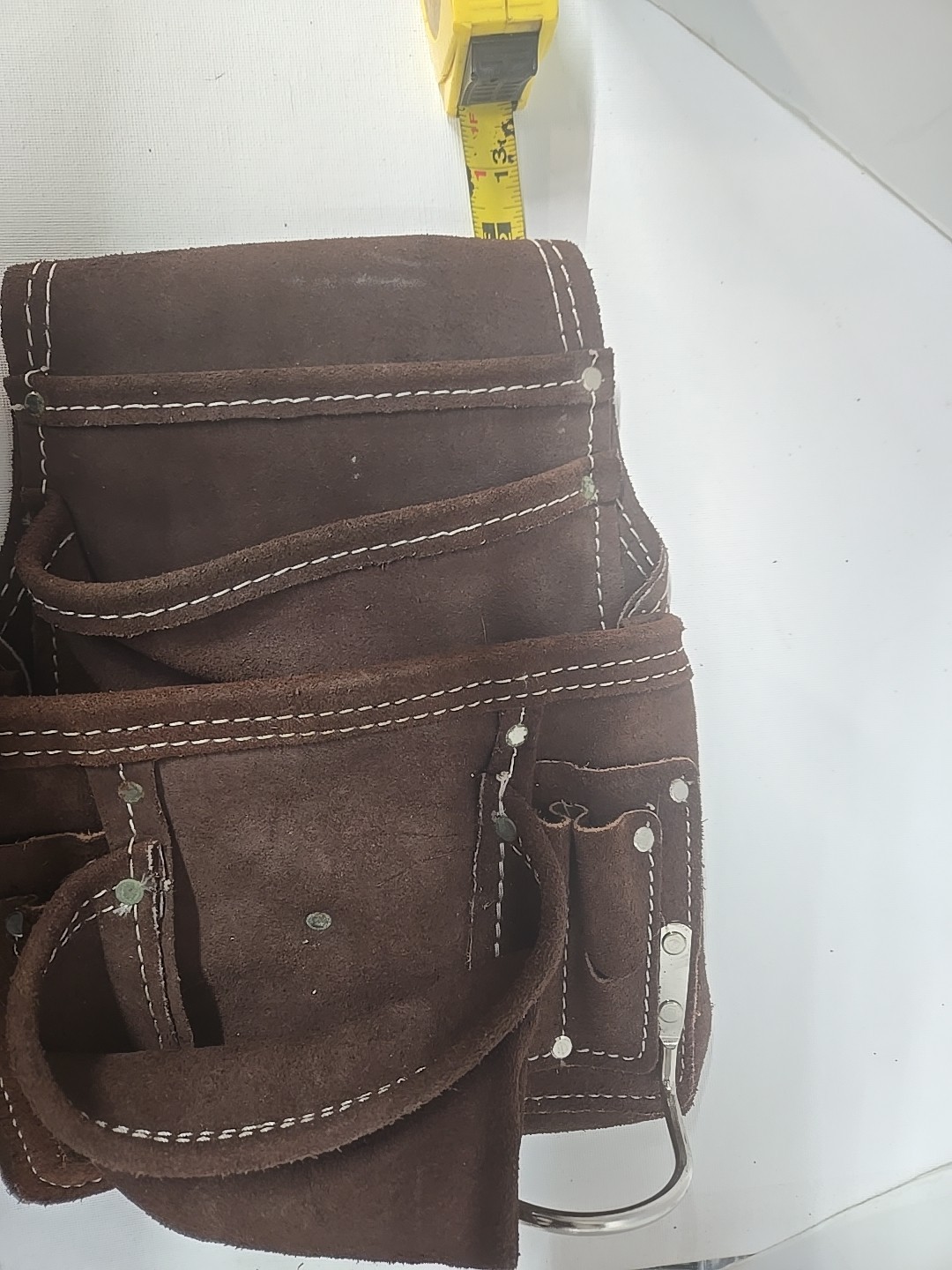 McGuire Nicholas 11 In Nail And Tool Pouch Leather Suede Hammer Hook