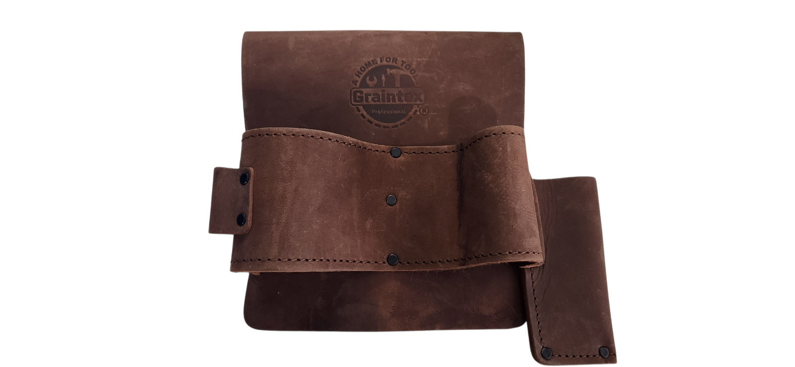 Graintex LH2459 Multi Tool Leather Hammer Holder Heavy Duty Oil Brown