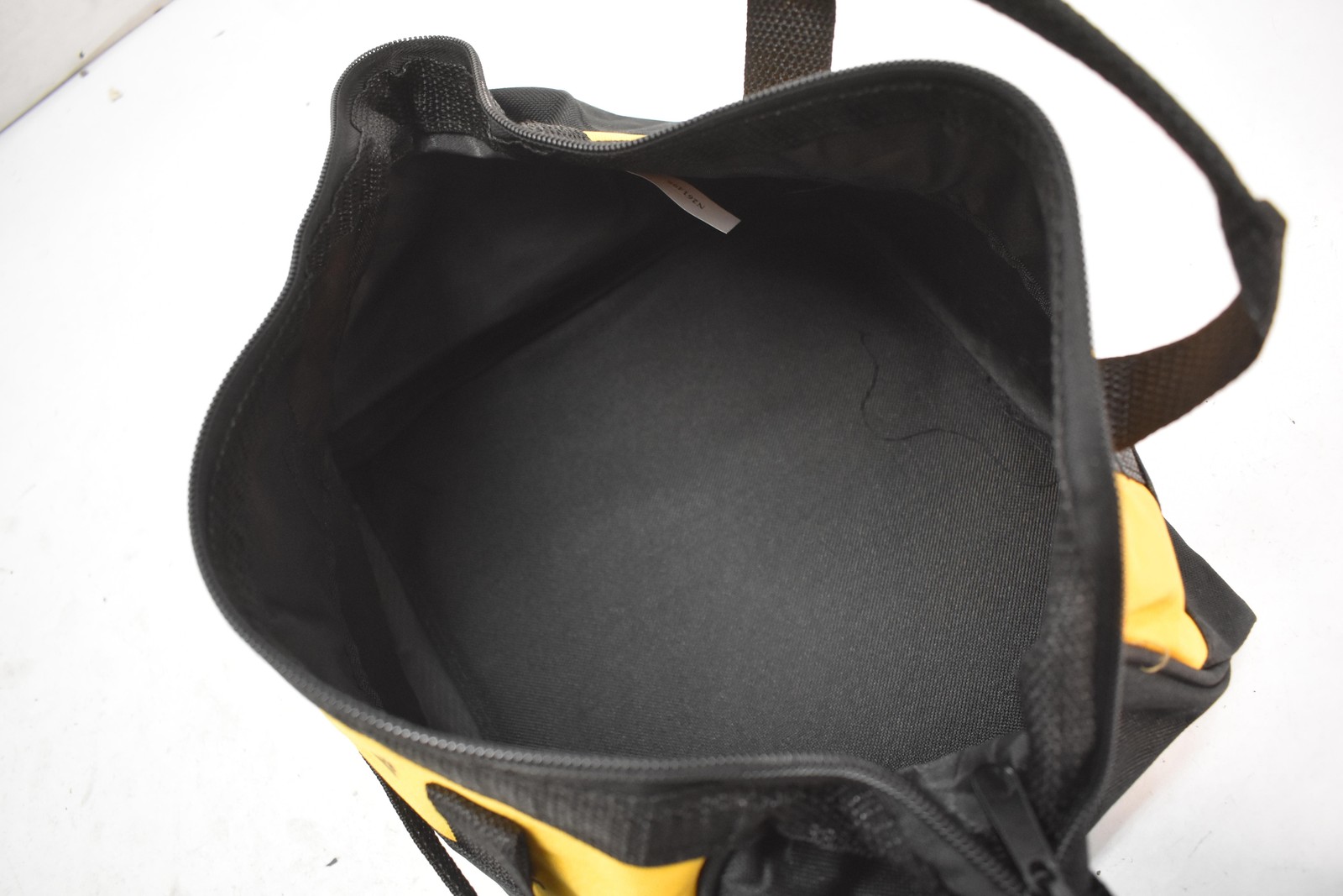 DEWALT Tool Bag Tote Small Yellow Black Fabric Soft Sided Zippered Carry Case