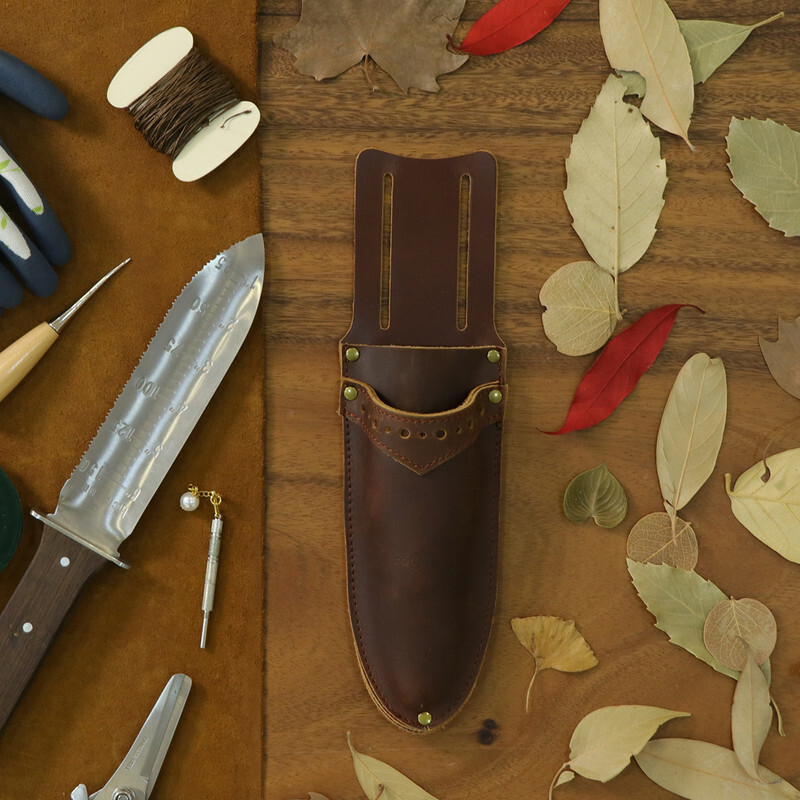 TOURBON Leather Garden Trowel Pruner Belt Holster Women/Men Utility Tools Sheath