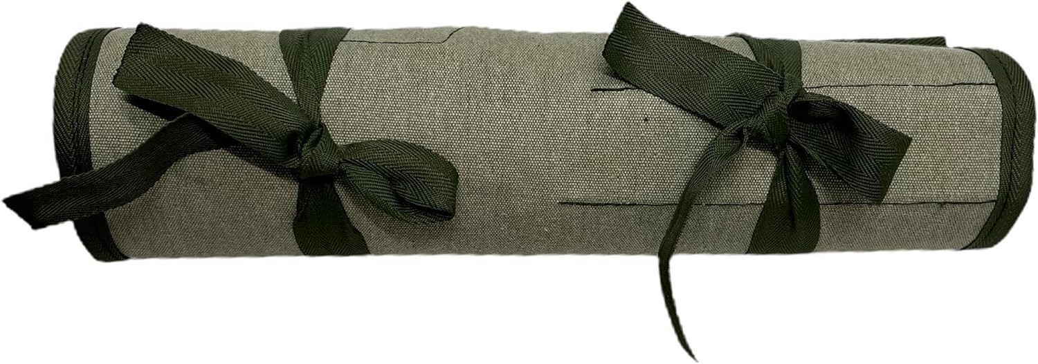 Wrench Roll, 26 Pocket Tool Pouch, Tool Bag Wrench Organizer Metric & SAE Com…