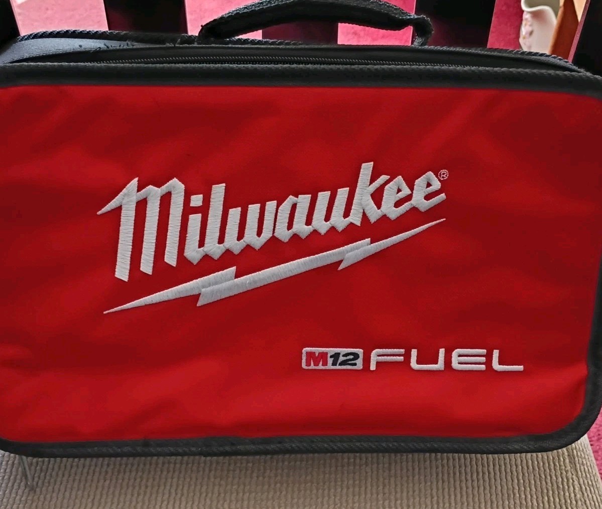 Milwaukee M12 FUEL Soft Case 15”x9”x3.75” Zipper Contractor Tote Tool Bag Nice