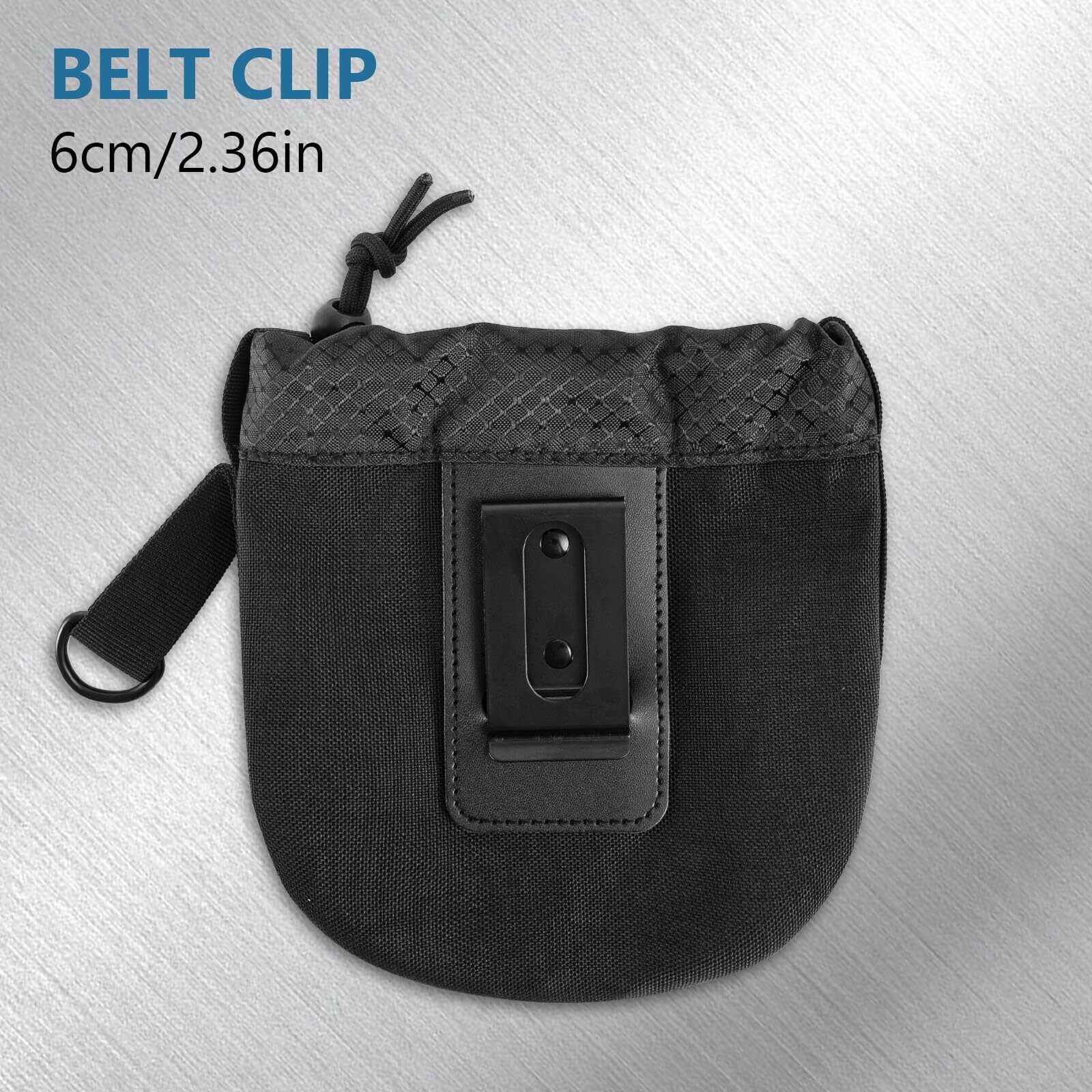Modular Clip-On Nail & Screw Work Pouch for Tool Belts Vests Panels Black