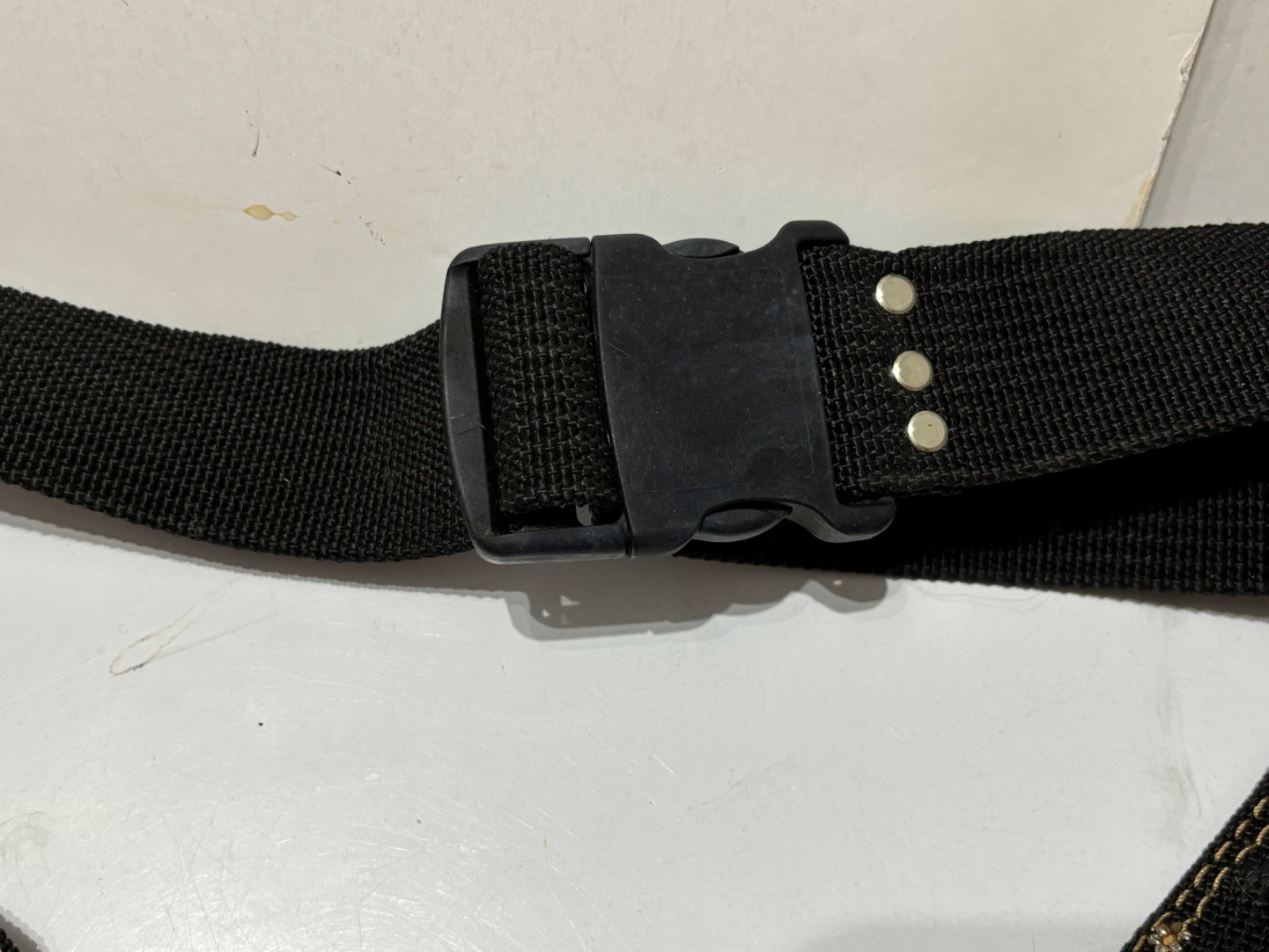AWP L-490 Suede Leather Carpenters Tool Belt With Pouches & 2 Metal Hammer Loops