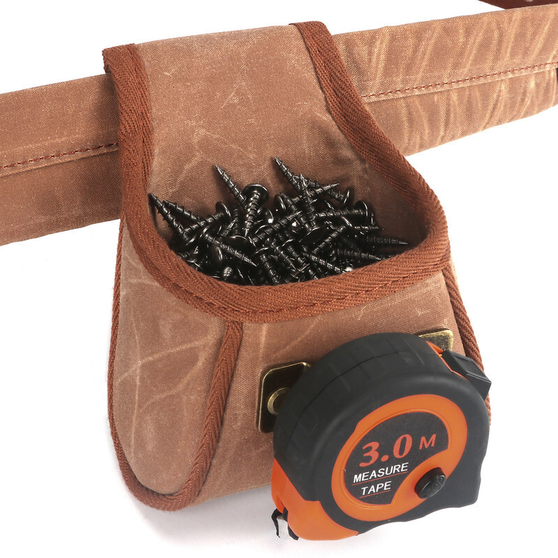 TOURBON Tool Carry Belt Pouch Workshop Nail Screws Drills Tape Measure Holder US