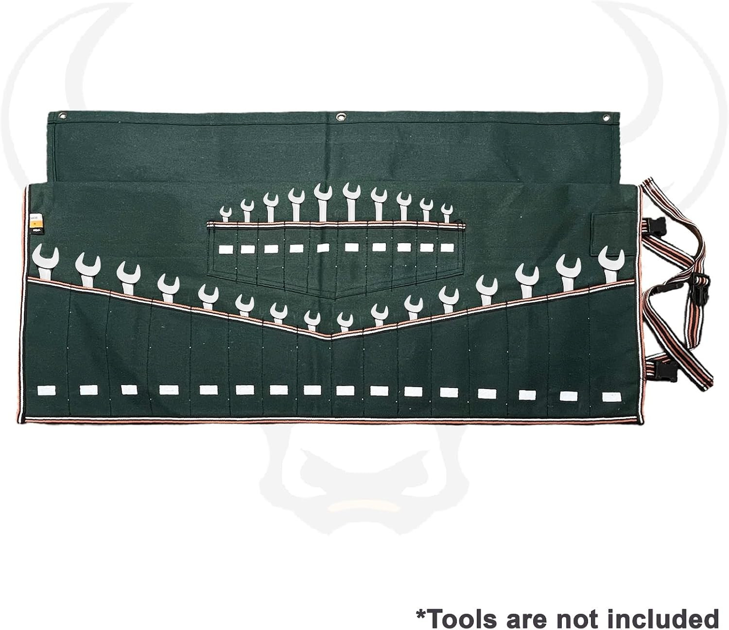 Wrench Set Tool Organizer W 26 Pockets for Tool Set, Metric & SAE Waterproof Bal