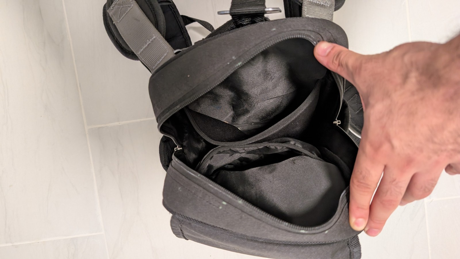 VetoProPack MB3 Black Tool Bag w/Veto Pro Pac VPP10814 Removable Backpack Straps