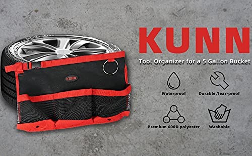 Car Wash Bucket Tool Organizer for 5 Gallon Bucket with Towel Holder Ring,Soa…