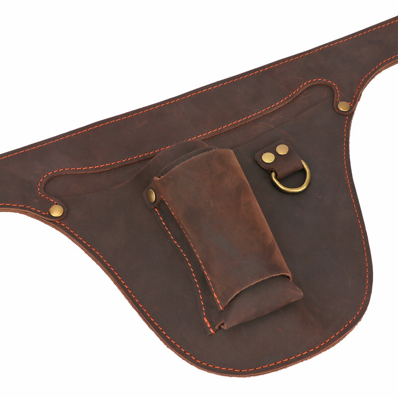 TOURBON Leather Florist Tool Storage Belt Bag Garden Pliers Waist Holster