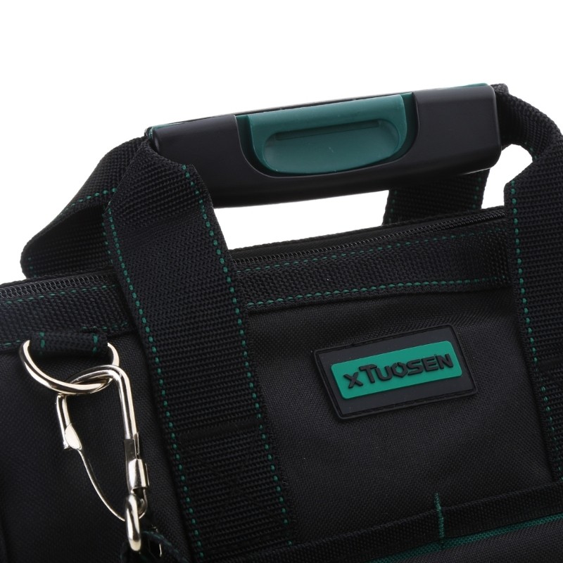12.6 Large Tool Bag Durable Oxford Cloth Multiple Compartments for Electricians