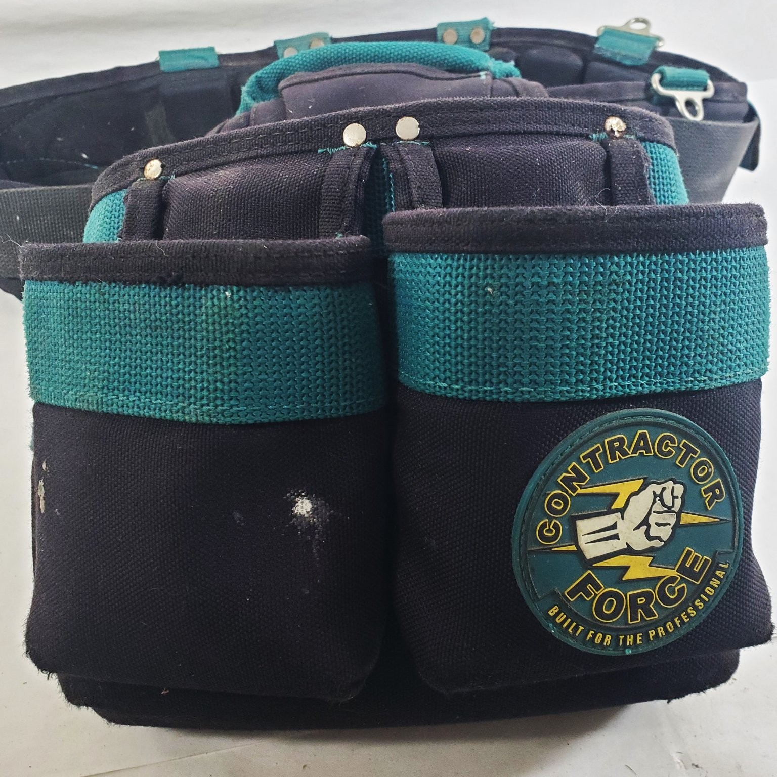 Gatorback Tool Belt Pouch Padded Black Teal Contractor Force