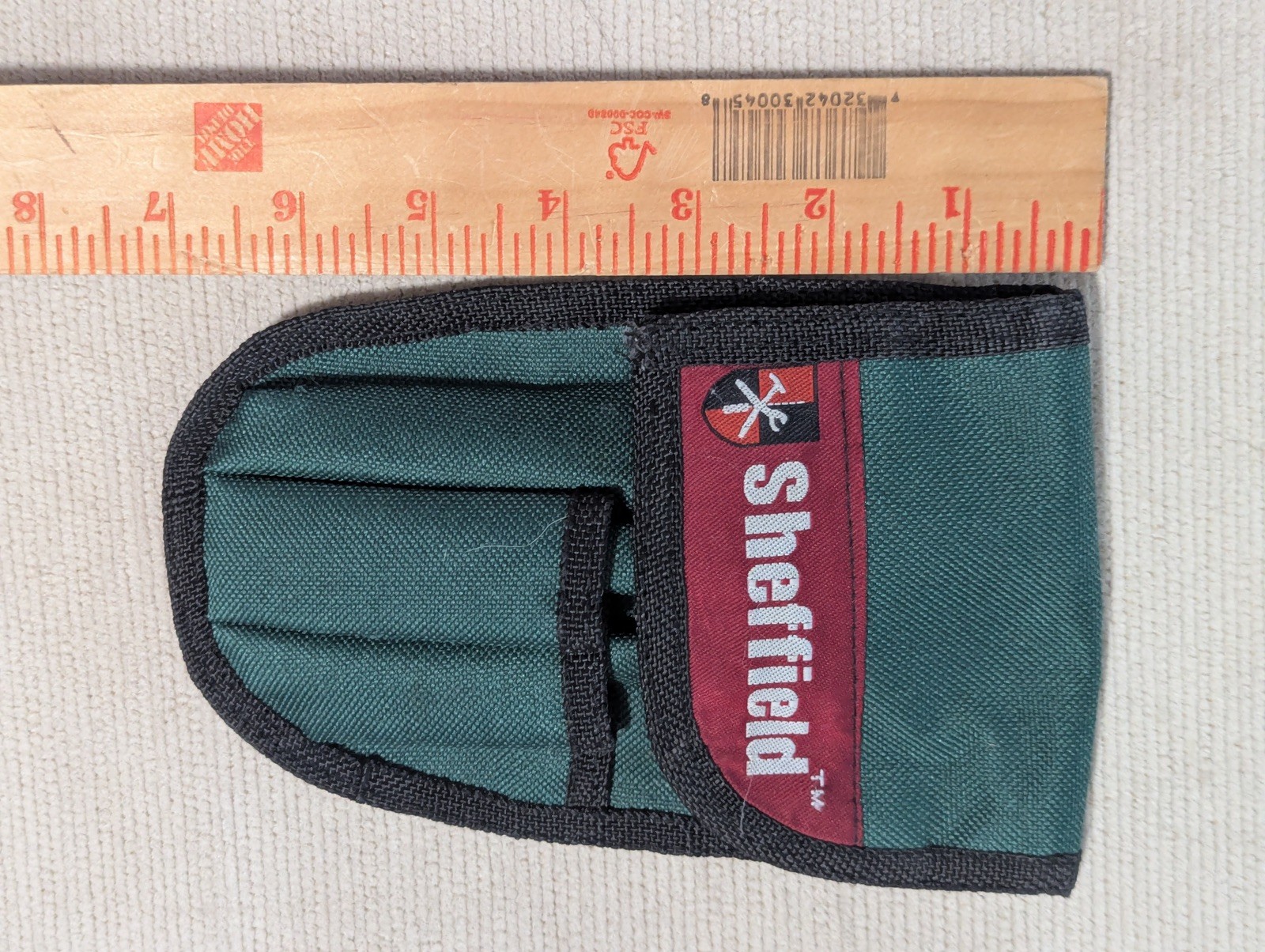 Sheffield Utility Tool Belt Pouch Green w/ Red & White Logo 4.5 X 7