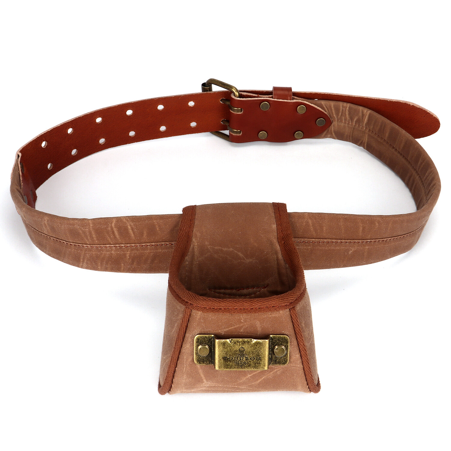 TOURBON Tool Waist Carry Pouch Canvas Nail Belt Bag Storage Tape Measure Holder