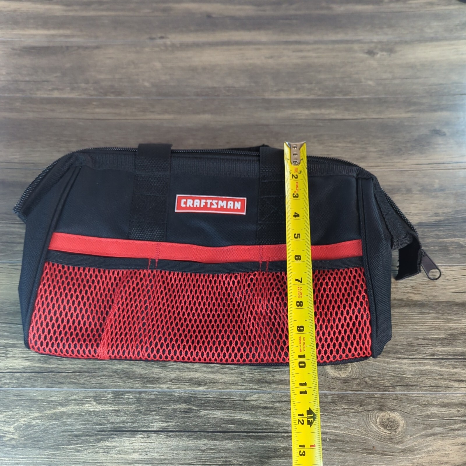 Craftsman Tool Bag CMST513100 13 in Wide Opening 6 pocket Black & Red Multi Use
