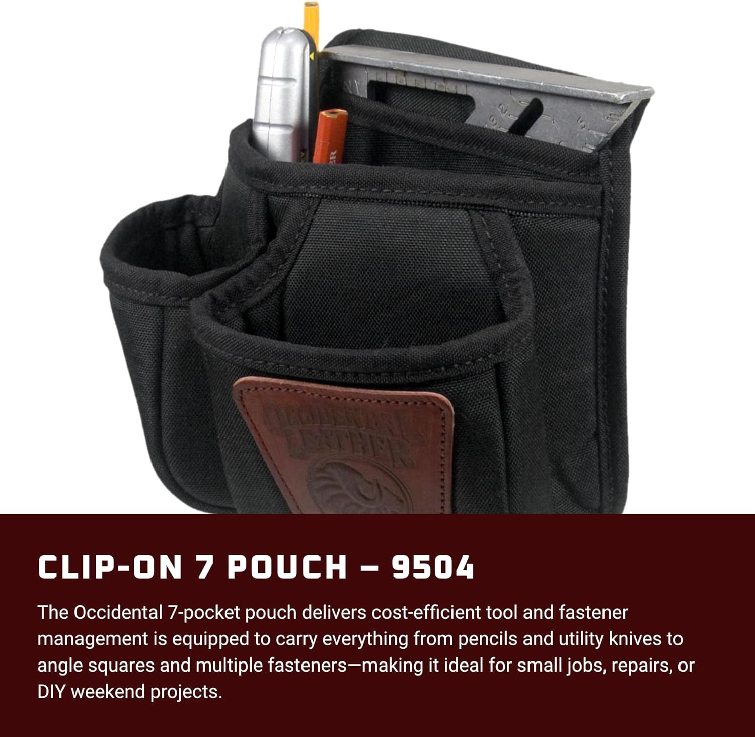 Clip-On 7 Pouch – 7 Pockets & Tool Holders – Made in USA