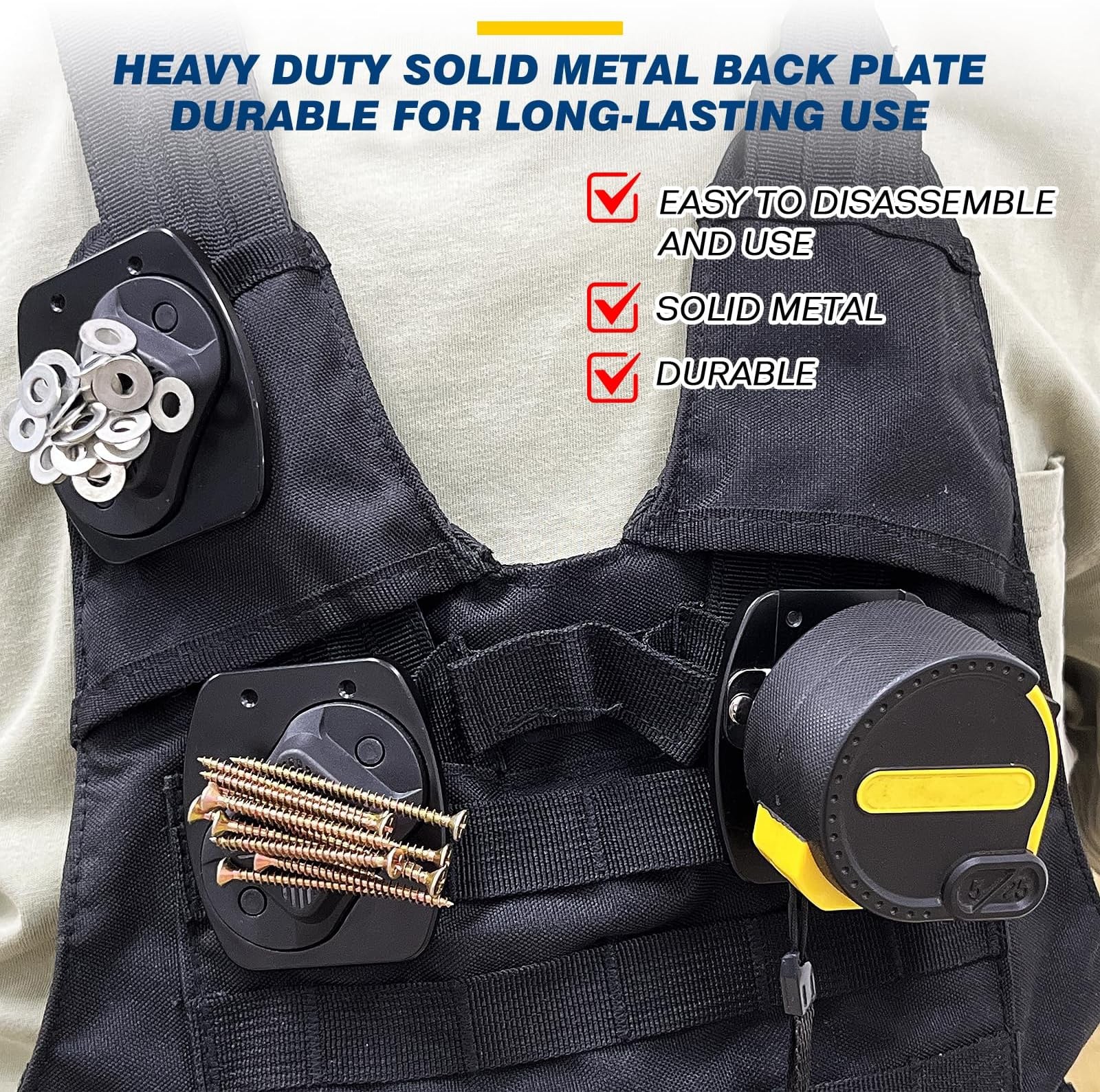 Magnetic Tool Holder for Belt, Strong Magnet Tool Clip for Men, for Dad, Heav…