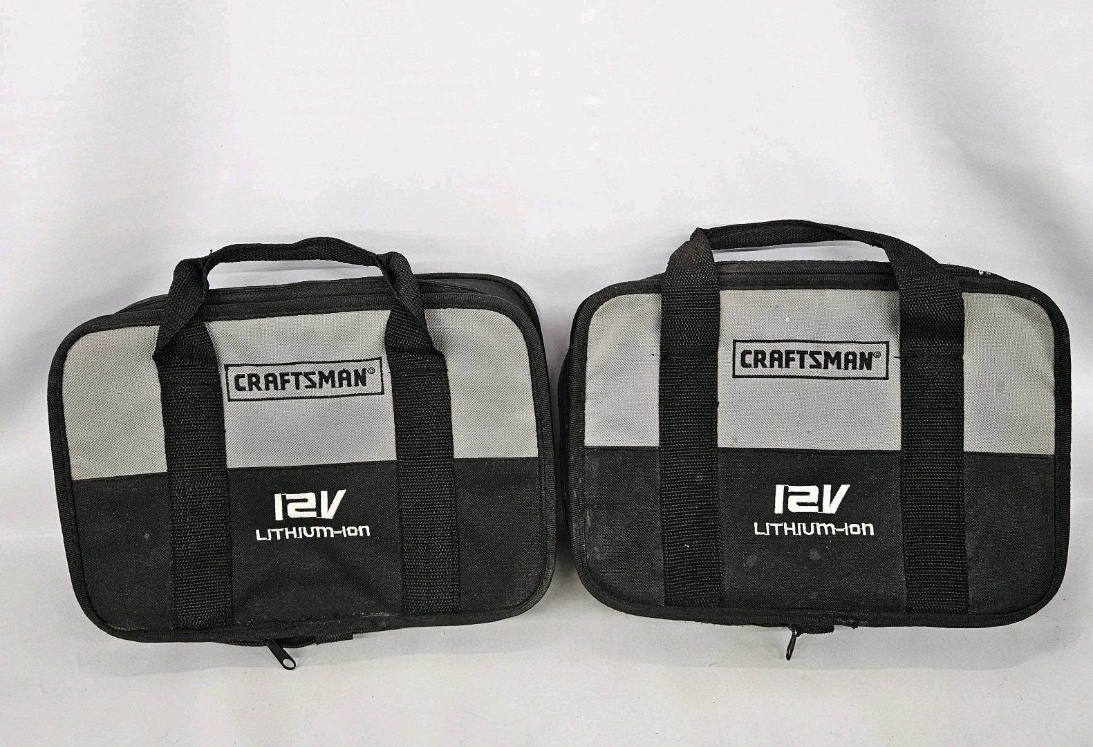 Lot of 2 Craftsman NEXTEC 12V Large Tool Case Bags 16″ X 9.5″ X 3″