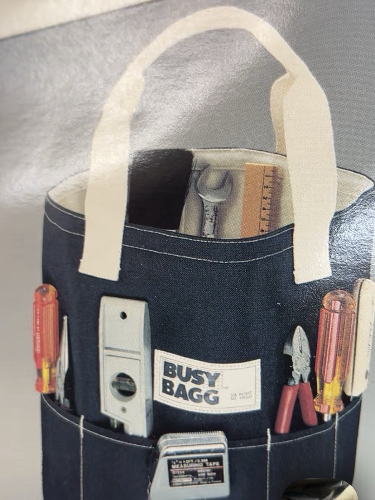 Vintage Work Gear Canvas Tool Bag Satchel Tote. 13.5 X 11.5 Tall 18 Pockets