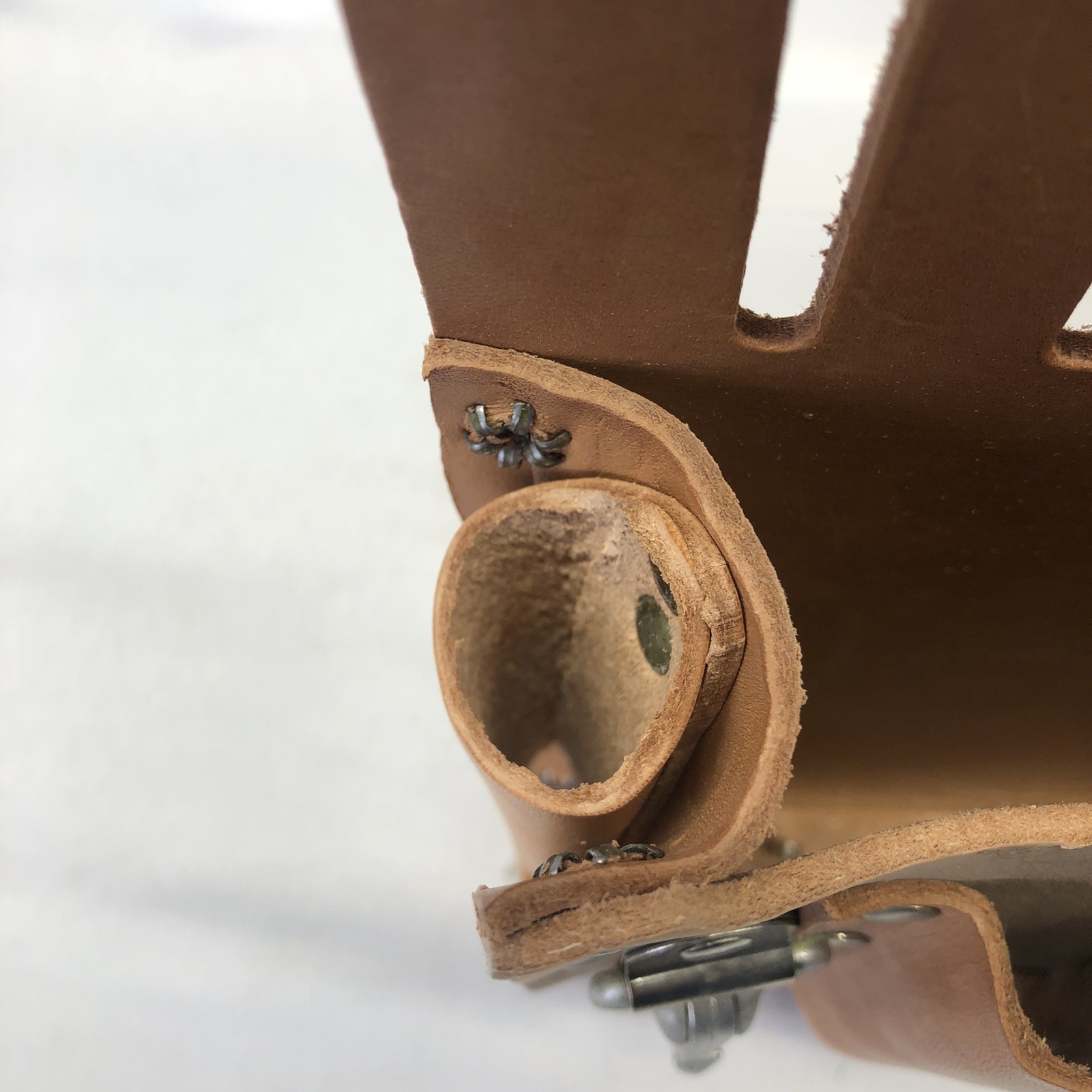 Klein Tools 5126 5 Pocket Durable Tradesman Tan Leather Tool Pouch with Clip USA