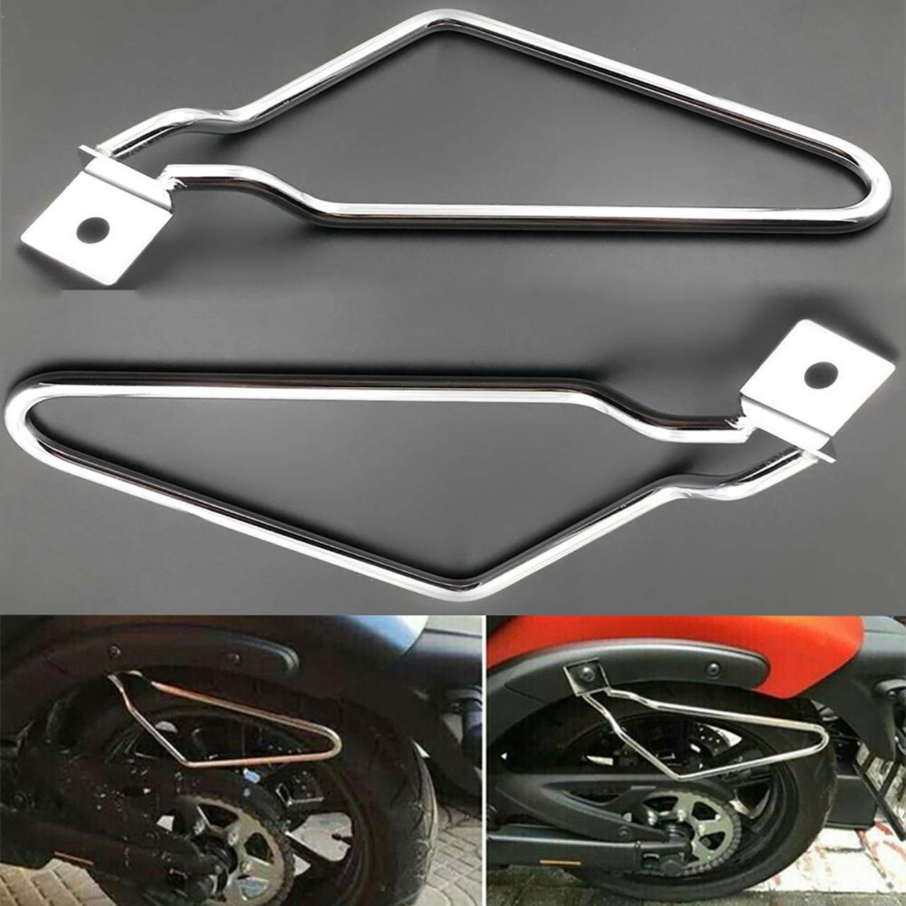 Motorcycles 1set Saddlebag Brackets Black Holder for Sportster 883 Iron XL883…