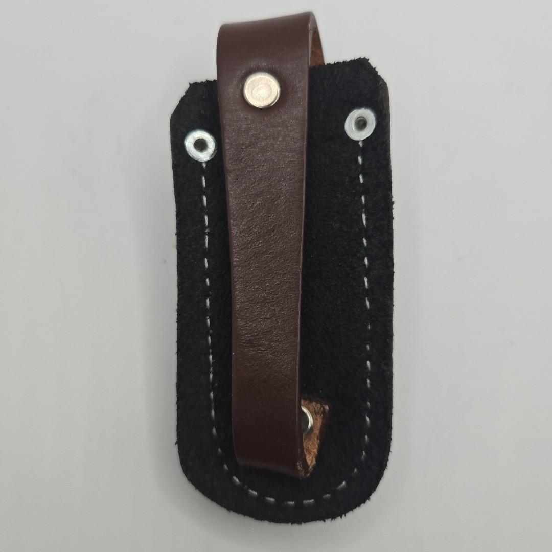 Hand Made Leather Pocket Knife Belt Sheath Folding Blade Case Small Mexico NEW