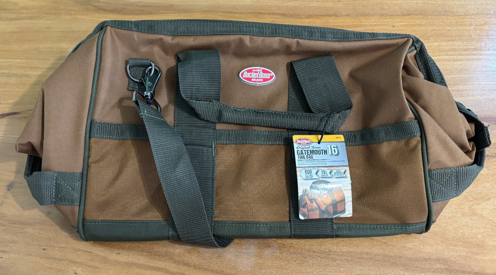 Bucket Boss Gatemouth 16 Tool Bag 600D Ripstop 16 Pockets Model 60016 New