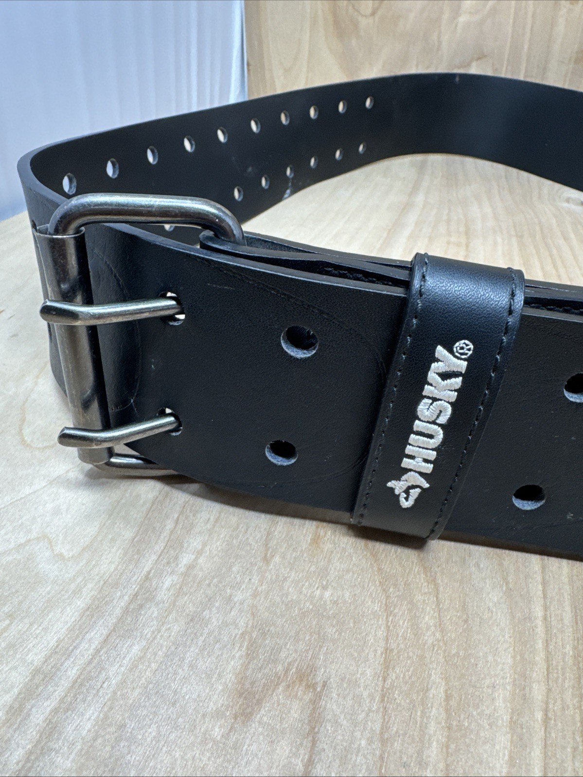 Husky 2-1/2 in. Padded Work Tool Belt Black Ranges 34-56