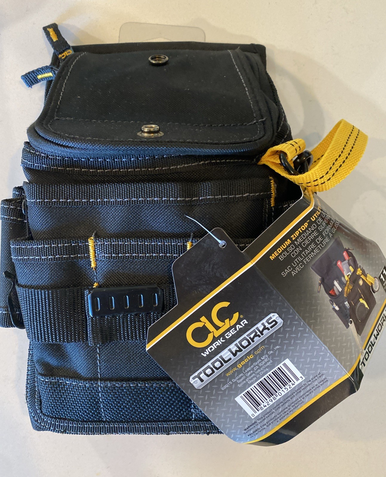 CLC 1524 Medium ZIPTOP Utility Maintenance Electrician Zippered Tool Belt Pouch