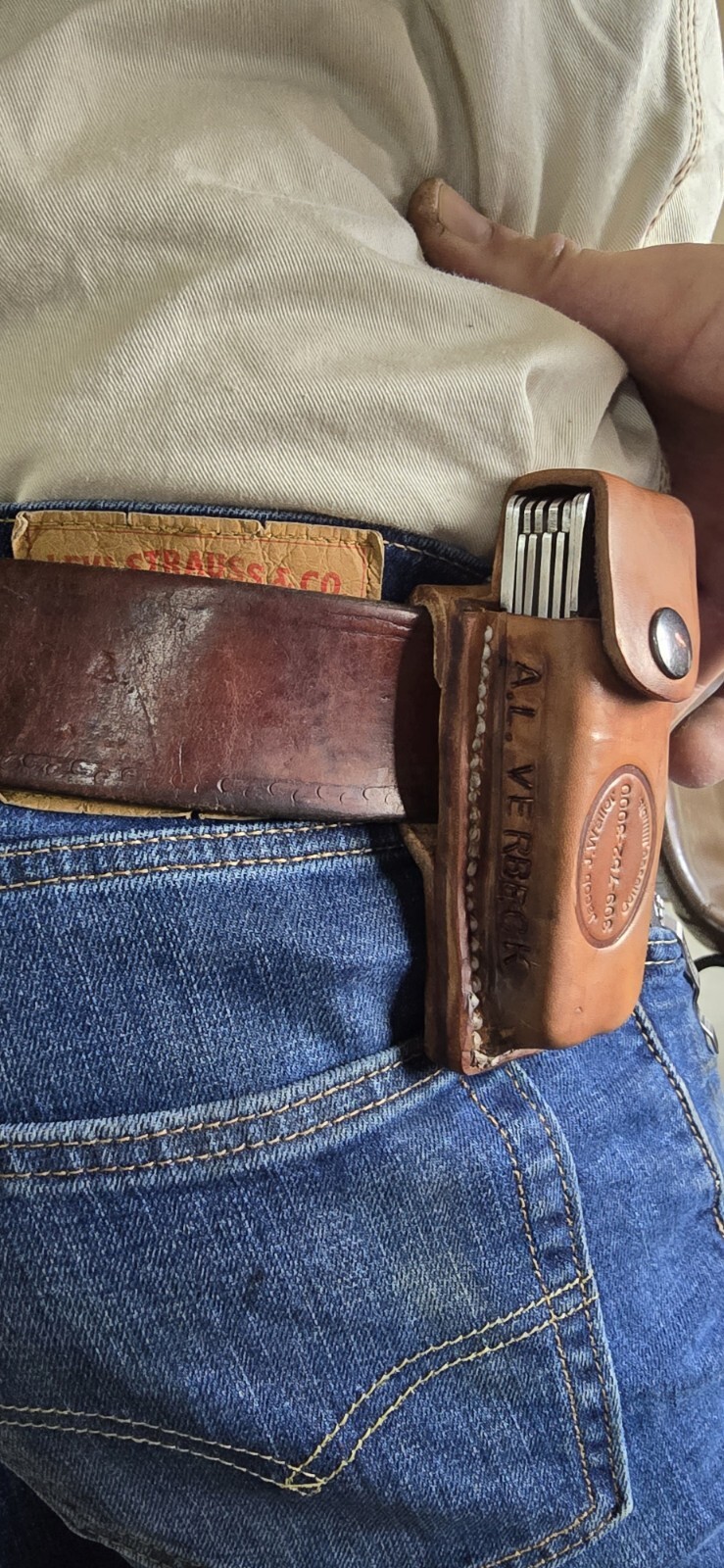Heavy Duty Leather Belt Holster Sheath Pliers Knipex Klein Custom Contractor