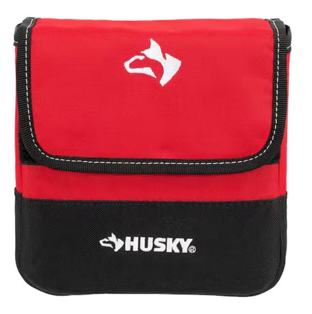 HUSKY 7 Inch Heavy Duty Tool Hardware Storage Pouch Belt Clip D Ring NEW