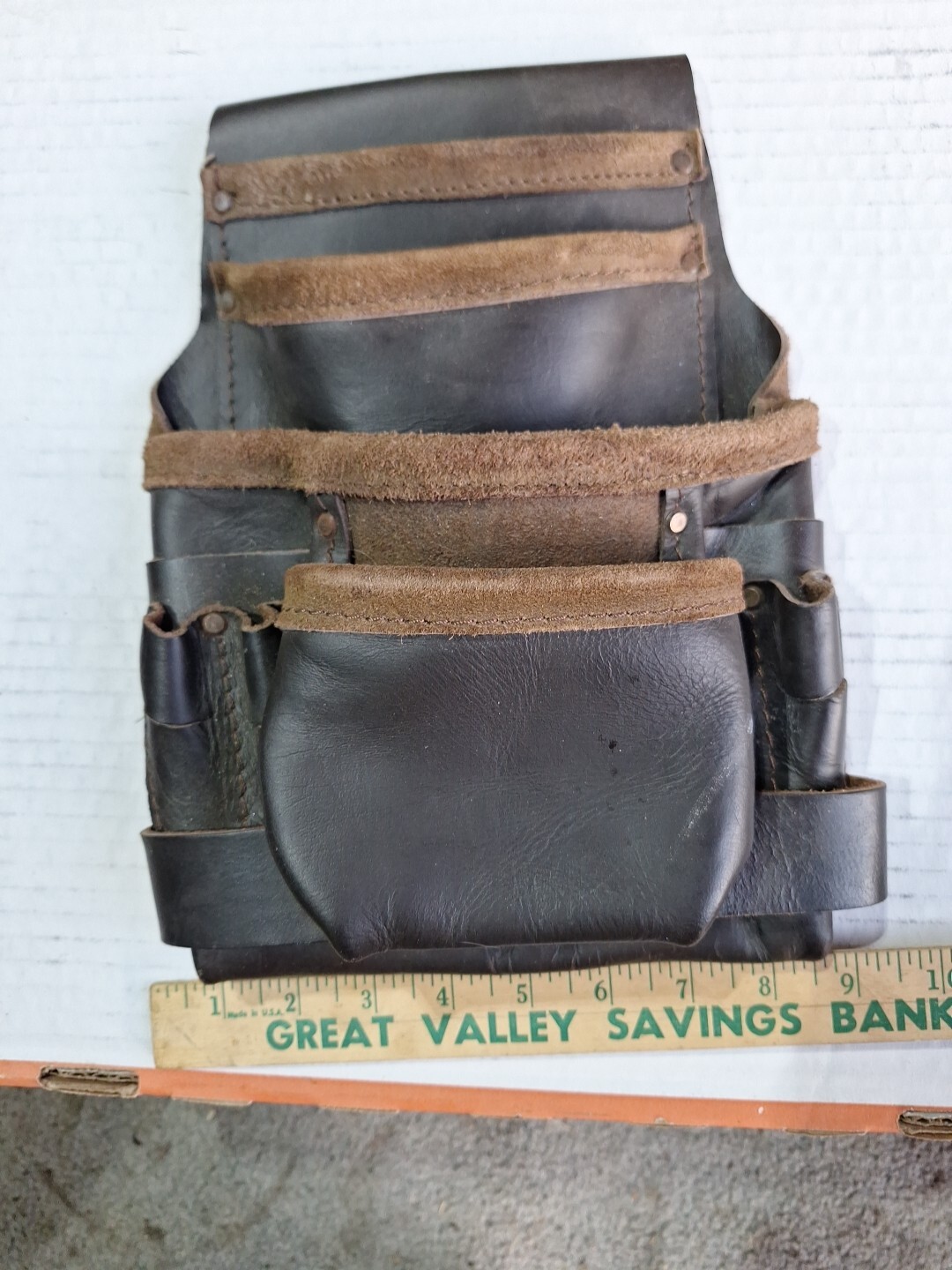 Leather Tool Pouch About 12 Tall By 9 Inch Wide
