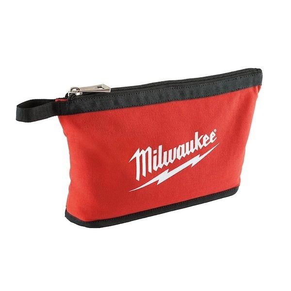 Milwaukee 14 in, 12 in, 8 in and 6 in Multi-Size Zipper Tool Bags in Red (4-Pk)