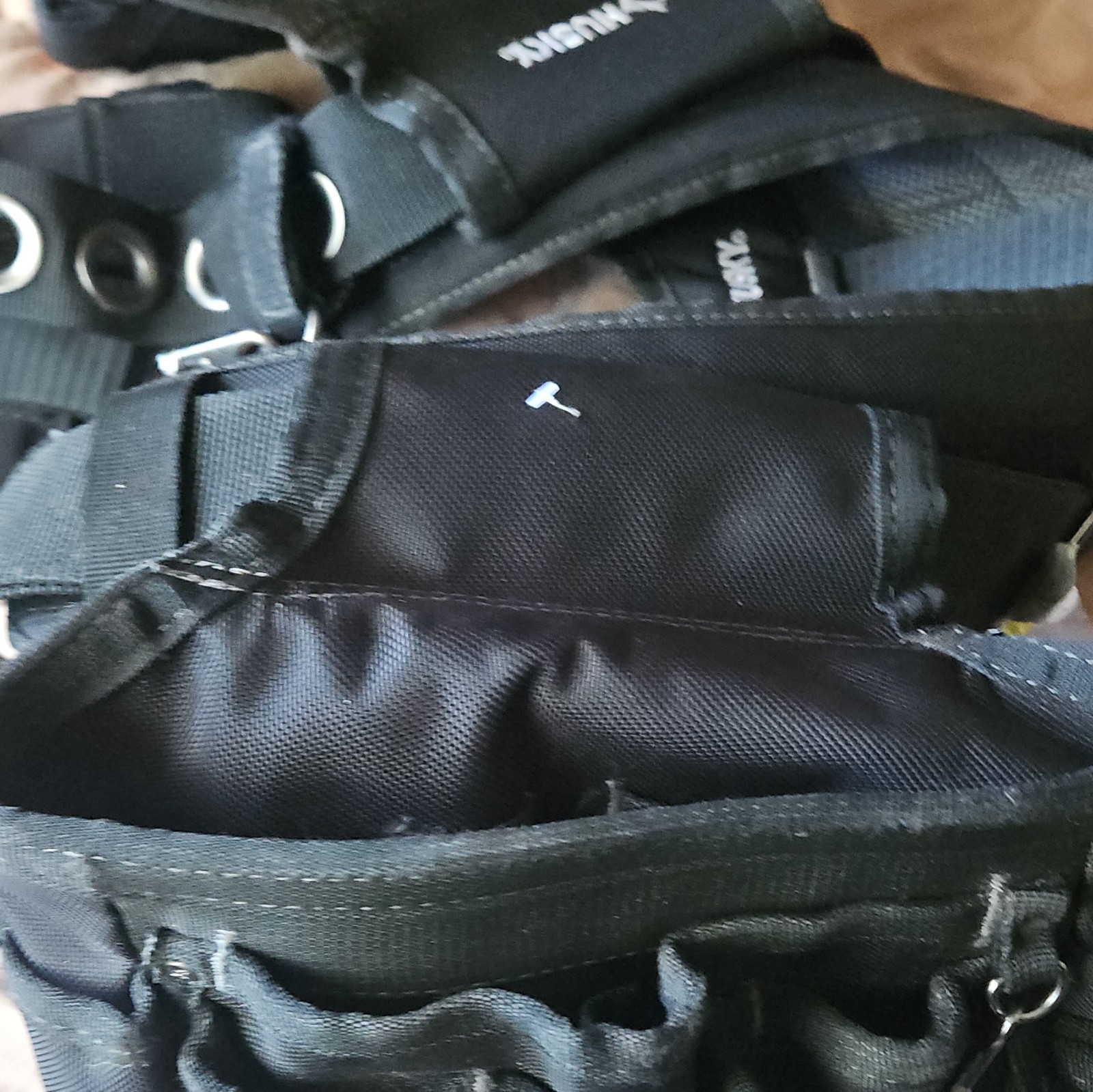 Husky Side Buckle Adjustable Padded Tool Belt Suspenders Rig Black/Gray
