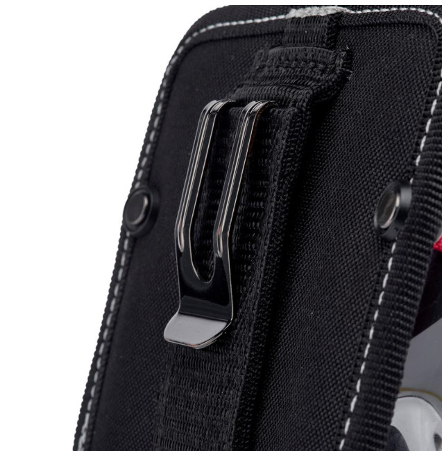 Husky 7 In. Rugged Storage Pouch With Protective Flap Belt Clip & Belt Loop NEW
