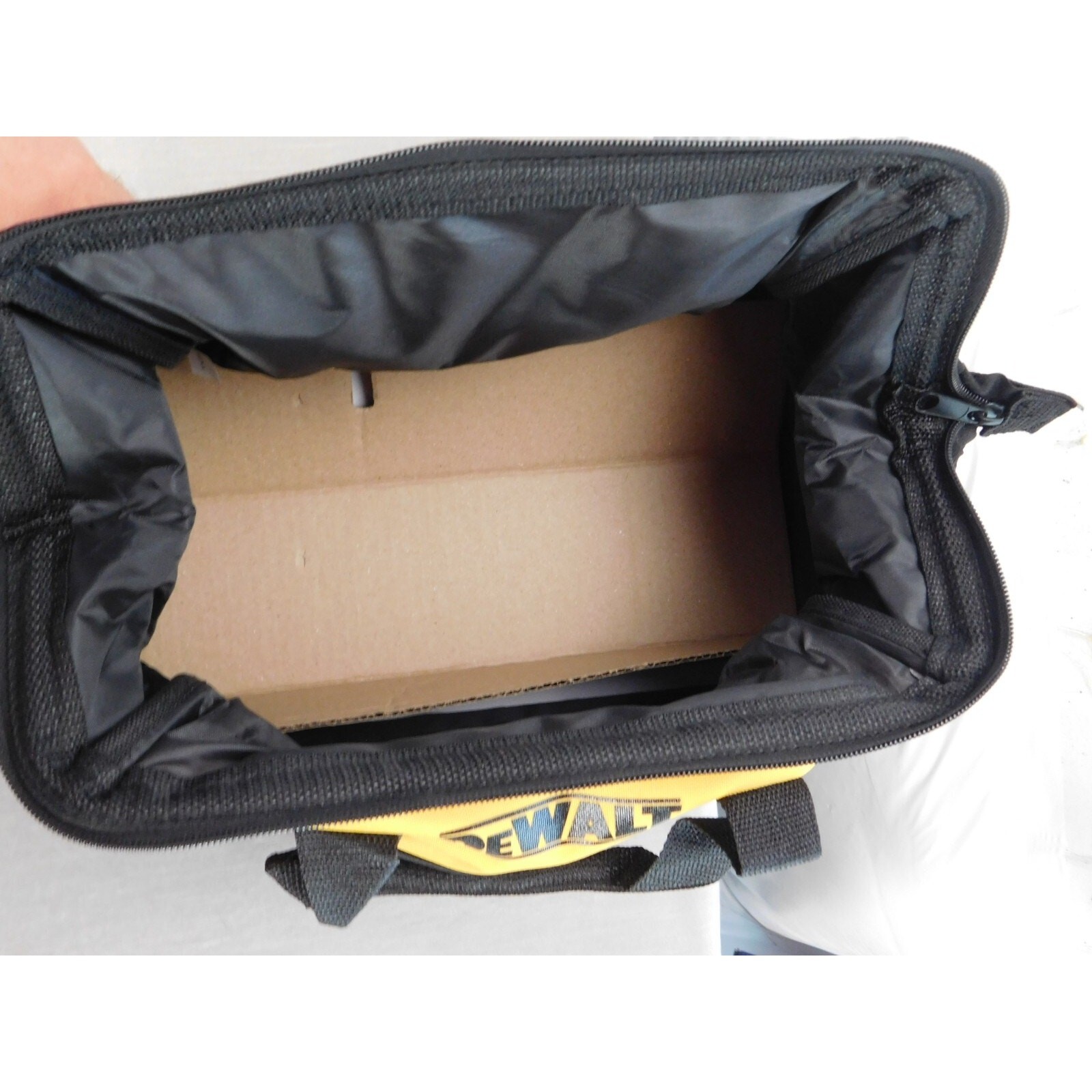 DEWALT Heavy Duty 13-in Nylon Contractor Job Site Tool Bag with Runners