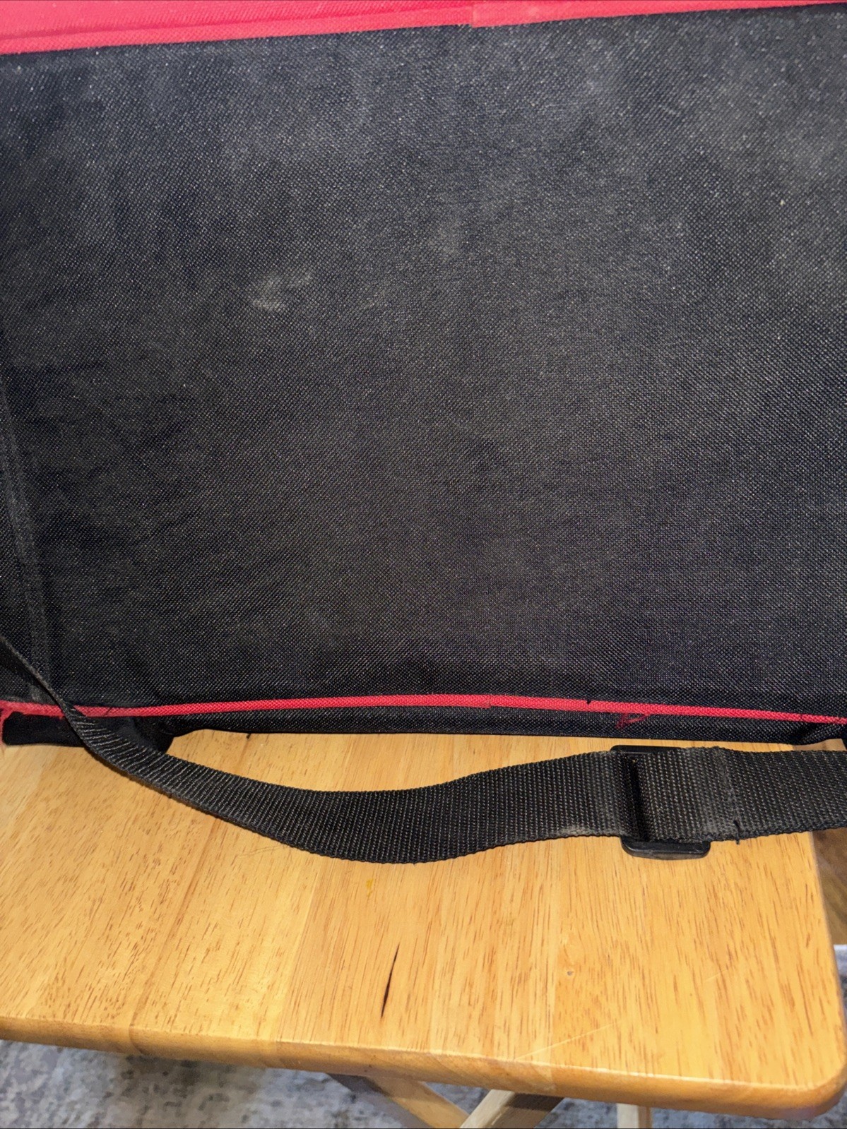 Kim Ray Tool Bag, Black And Red 17 X 8 ￼￼